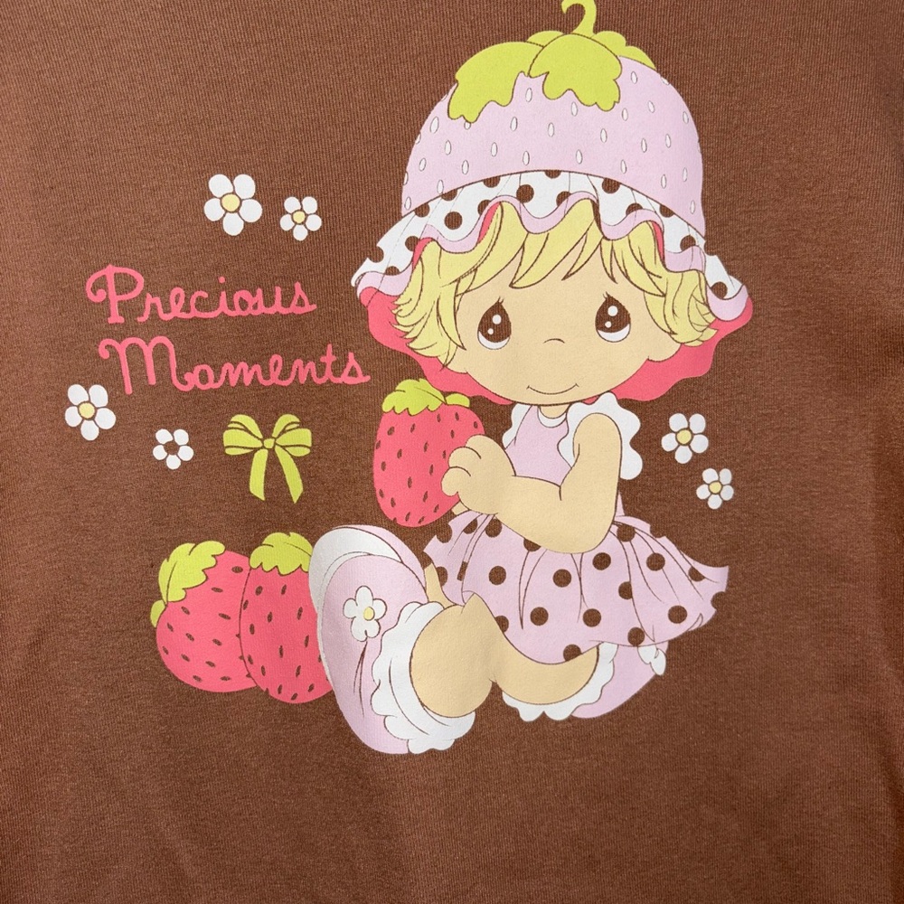 Precious Moments Brown Cotton Blend Tee - Picture 2 of 5